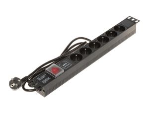 Listwa zasilająca do szaf RACK 19cali PD-6/R-SPD-1L