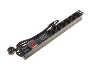 Listwa zasilająca do szaf RACK 19cali PD-6/R-SPD-3L