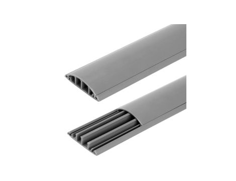 Listwa maskująca przewody TV maskownica uniwersalna napodłogowa naścienna 90x20mm szara 2m