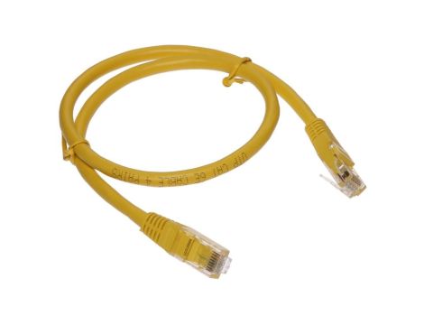 Patchcord RJ45/6/0.5-YELLOW 0.5m