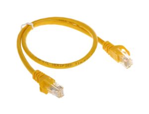 Patchcord RJ45/0.5-YELLOW 0.5m