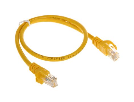 Patchcord RJ45/0.5-YELLOW 0.5m