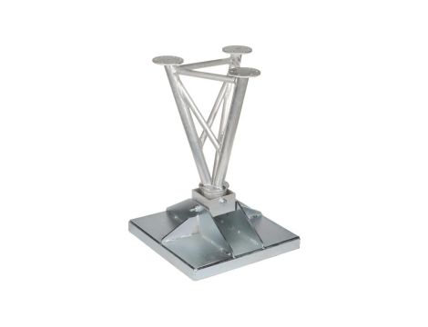 Podstawa przegubowa do masztów kratowych posiadających odciągi MK-1.5/POD-G