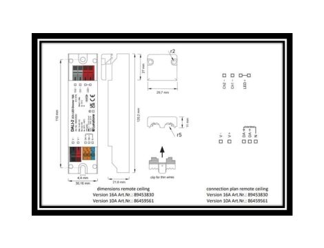 DALI 2Ch LED Dimmer 10A Sterowanie LUNATONE - 86459561