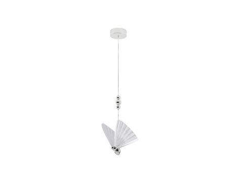 Lampa wisząca Mariposa chromowany motyl z delikatnym światłem LED CTT LP-1715/1P CH Light Prestige
