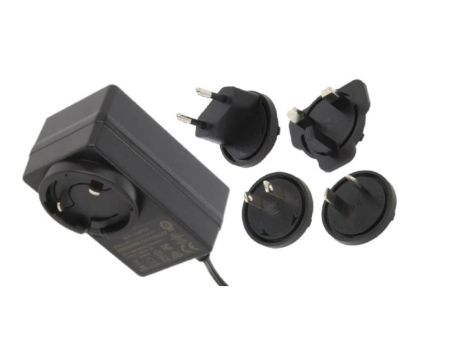 POSB24100A-E1/U1/U2/A3 Zasilacz adapter czarny 24W 24V 1A, wtyk AC: EU/US/UK/AU. wtyk DC:2.1/5.5(+)