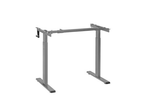 Biurko Maclean, ręczna regulacja wysokości, bez blatu, do pracy stojąco siedzącej, max 60 kg, max wys 120cm, MC-790NG