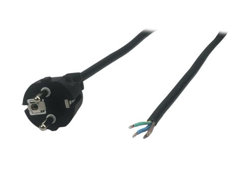 Przewód zasilający CEE7 AC-EU 16A - POSAC-16/7/7-30B czarny 3m