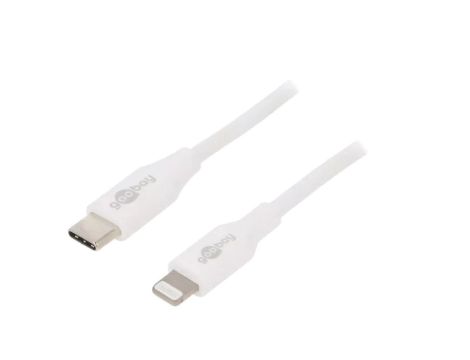 USBC-LIGHT/0.5WH Kabel USB 2.0 Apple Lightning wtyk, USB C wtyk 0,5m biały