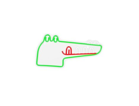 Neon PLEXI LED JURASSIC KROKODYL zielony FLNJ03 Forever Light