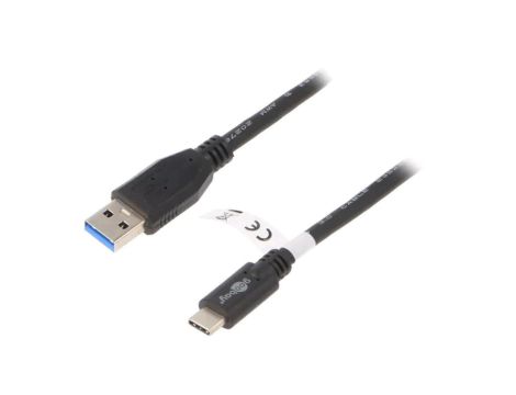 TCAB-256 Kabel USB 3.0 USB A wtyk, USB C wtyk 3m czarny