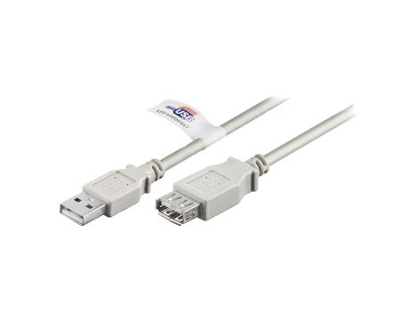 USB-AA-UL/5 Kabel USB 2.0 USB A gniazdo, USB A wtyk 5m szary 480Mbps