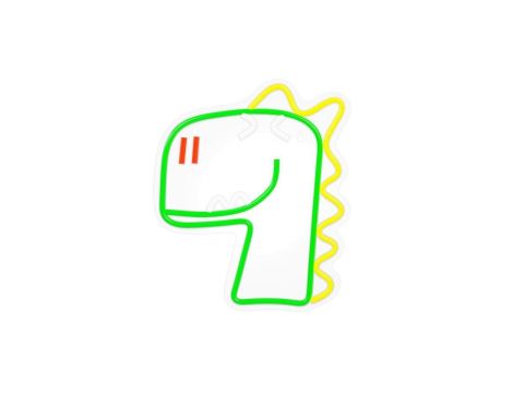 Neon PLEXI LED JURASSIC DINO zielony FLNJ02 Forever Light