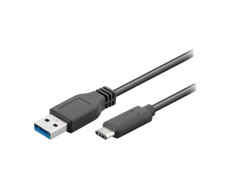 TCAB-255 Kabel USB 3.0 USB A wtyk, USB C wtyk 2m czarny