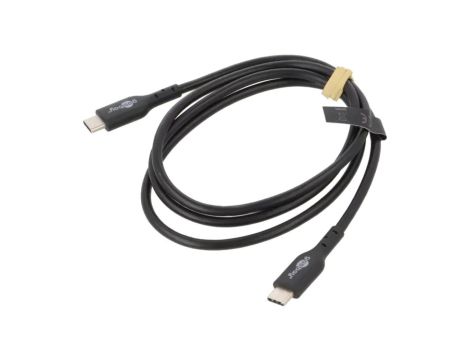 USBC.2.0-240-010BK Kabel USB 2.0 USB C wtyk, z obu stron 1m czarny 480Mbps PVC