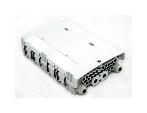 Mufa światłowodowa TELCOLINE 24F, 4 wejścia, 24 wyjścia, GFP-24N, szara