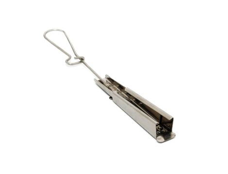 Uchwyt odciągowy 1kN do kabli płaskich (5x13mm), metalowy, otwierany