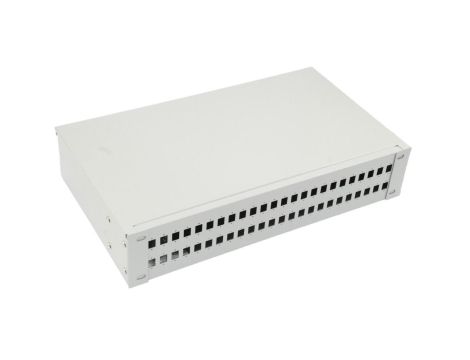 Przełącznica światłowodowa 2U/19, 48F/48xSC Simplex, szara