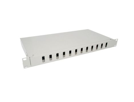 Przełącznica światłowodowa 1U/19, 24F/12xSC Duplex, szara