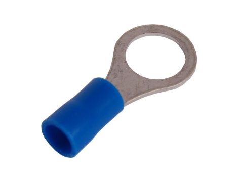 Końcówka kablowa izolowana oczkowa Cu M8 100szt niebieska OKB8