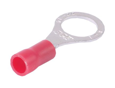 Końcówka kablowa izolowana oczkowa Cu M8 100szt czerwona OKR8