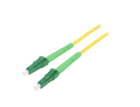 LCA-LCA/OS2-010YL Patch cord światłowodowy OS2 LC/APC, z obu stron 1m LSZH
