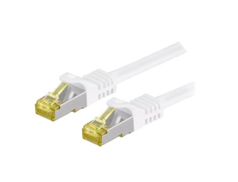 S/FTP7-CU-100WH Patch cord S/FTP 6a linka Cu LSZH biały 10m 26AWG