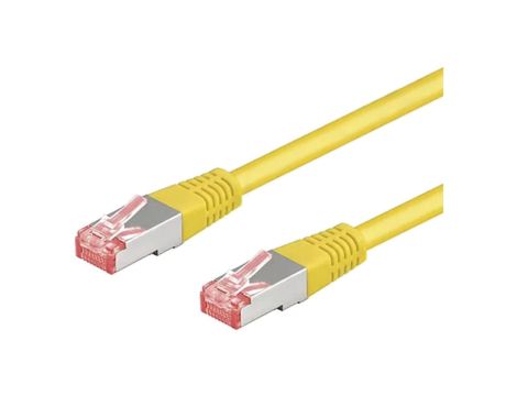 S/FTP6-CU-075YL Patch cord S/FTP 6 linka Cu LSZH żółty 7,5m 28AWG