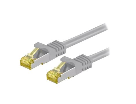 S/FTP7-CU-200GY Patch cord S/FTP 6a linka Cu LSZH szary 20m 26AWG