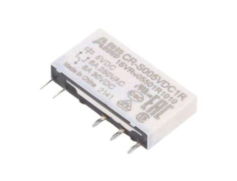 CR-S005VDC1R Przekaźnik miniaturowy, SPDT, Napięcie Cewki: 5VDC, CR-S, podstawka,THT