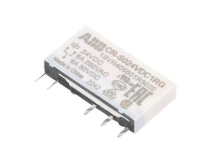 CR-S024VDC1RG Przekaźnik miniaturowy, SPDT, Napięcie Cewki: 24VDC, CR-S, podstawka,THT