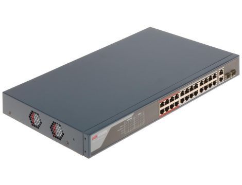 Switch PoE 24-portowy 100Mbps + 2x SFP (zarządzalny) DS-3E1326P-EI(V2)