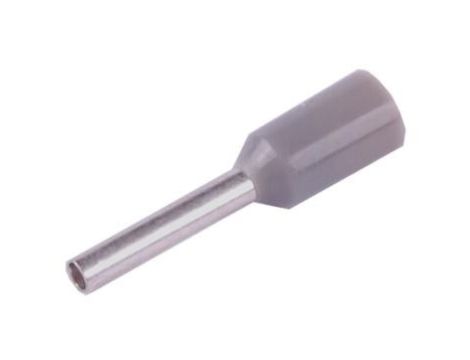 Tulejka kablowa izolowana końcówka 0,75 x 8 100szt szara KR007508