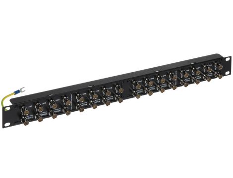 Ogranicznik przepięć VIDEO 16xBNC do szaf RACK 19cali OPV-16/RACK
