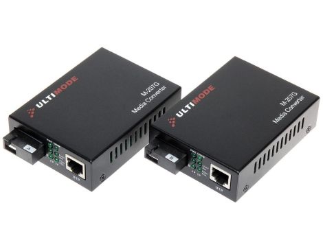 Media konwerter jednomodowy - zestaw TXRX M-207G ULTIMODE