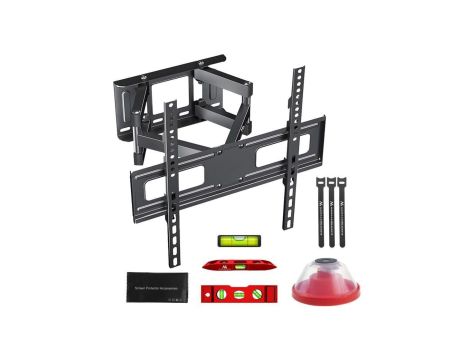 Uchwyt do TV Maclean, max VESA 400x400, 32-75, 50kg, reg.kąta w pionie i poziomie, profil 80-380mm, czarny, MC-788