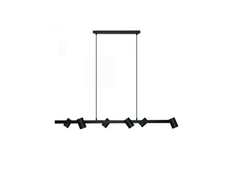 Lampa wisząca SNOW 6 linia czarna LP-731/6L BK Light Prestige