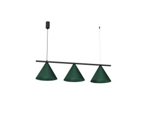 Lampa wisząca CAPITAL BLACK GREEN 3XGX53 MLP1530 Milagro