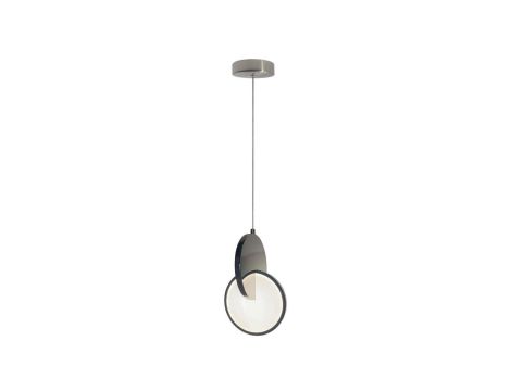 Chromowana lampa wisząca Circlo LED CTT nad stół w jadalni LP-1311/1P CH Light Prestige