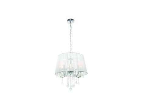 Lampa wisząca Mona 5xE14 do stylowego salonu srebrna LP-5005/5P srebrna Light Prestige
