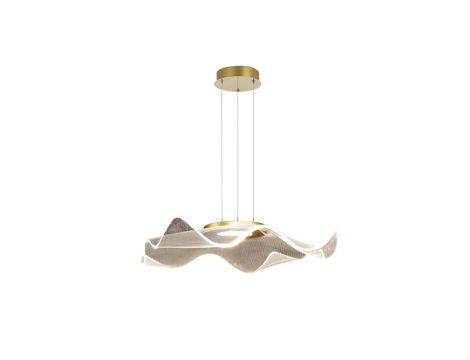 Lampa wisząca LARGO 16W LED ZŁOTY 4000K 16W LED IP20 ML1042 Milagro