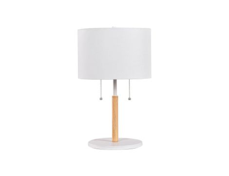 Lampa stołowa Fogo 2xE27 biała LP-0304/2T WH Light Prestige