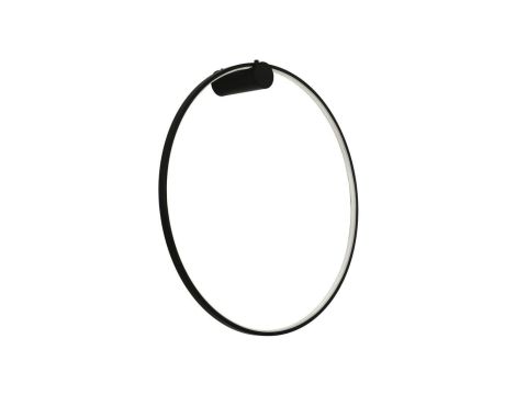 Kinkiet ścienny Mirror czarny okrągły ring LED 47W IP44 do sypialni LP-999/1W L BK CCT Light Prestige