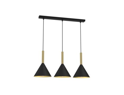 Lampa wisząca PERU BLACK 3xE27 MLP0978 Milagro