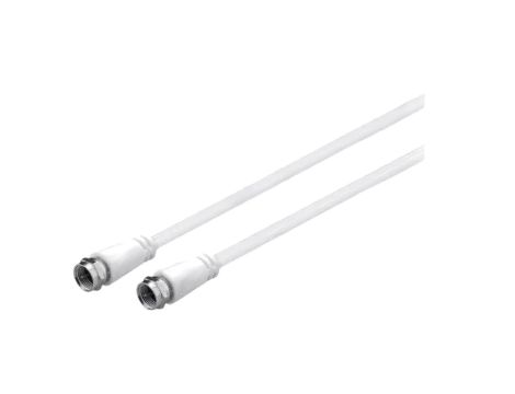 SAT-M/M-0500-WH Kabel 5m F wtyk, z obu stron PVC biały 75