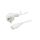 SN326-3/10/1.5WH Kabel CEE 7/7 (E/F) wtyk kątowy, IEC C13 żeński PVC 1,5m 10A