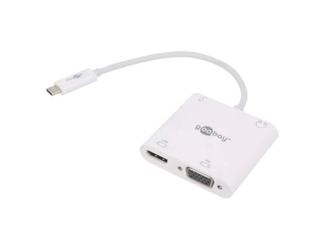 USB.C-ADAP-14 Adapter USB 3.0 0,15m biały Obsługa: 4K, UHD 2160p biały
