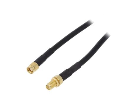 SMA-M/F-010 Kabel 10m RP-SMA męski, RP-SMA żeński czarny 50