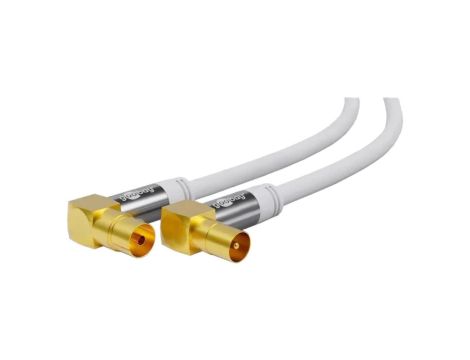 ANT-90-M/F-1000-WH Kabel 10m PVC biały 75 Obsługa: 4K, FullHD, UHD 2160p