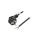 S4-3/07/1.5BK Kabel CEE 7/7 (E/F) wtyk kątowy, przewody PVC 1,5m czarny 10A